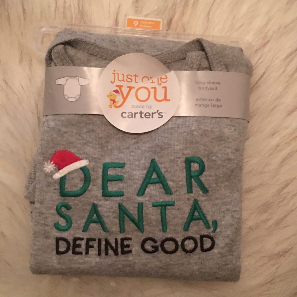 Christmas Carter’s long sleeve bodysuit